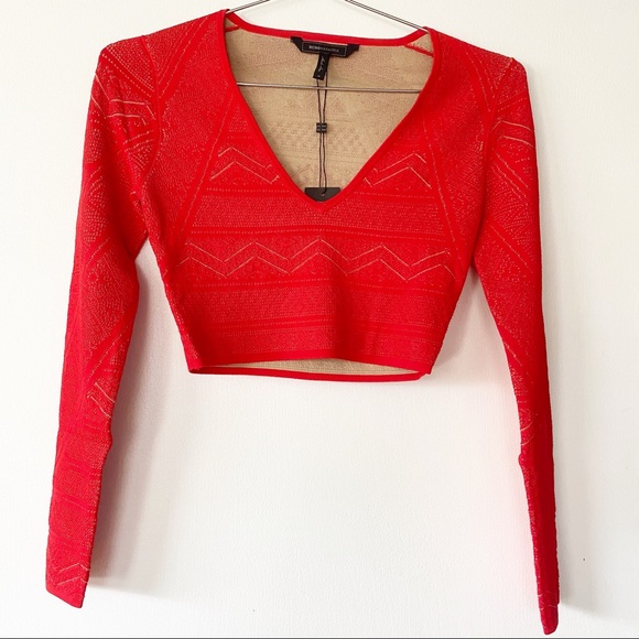 BCBGMaxAzria Tops - NWT BCBG MAXAZARIA ALEXA KNIT CROP TOP
